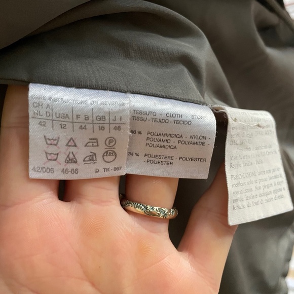 MaxMara Olive Green Puffer Jacket - Picture 2 of 6